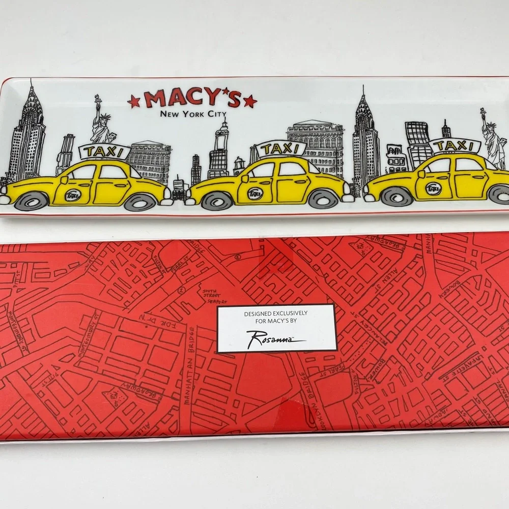 Rare Macy’s New York City yellow taxi serving tray
